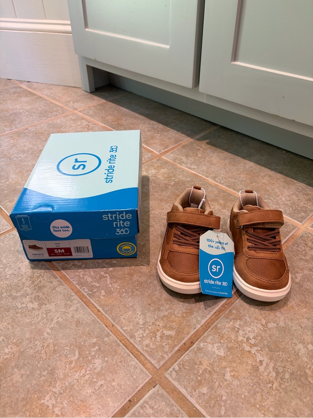 Stride Rite Brown/Tan Kids' Dress Sneakers